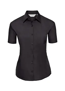 Russell Z935F Classic Polycotton Poplin Shirt Short Sleeve Regular Fit Dames