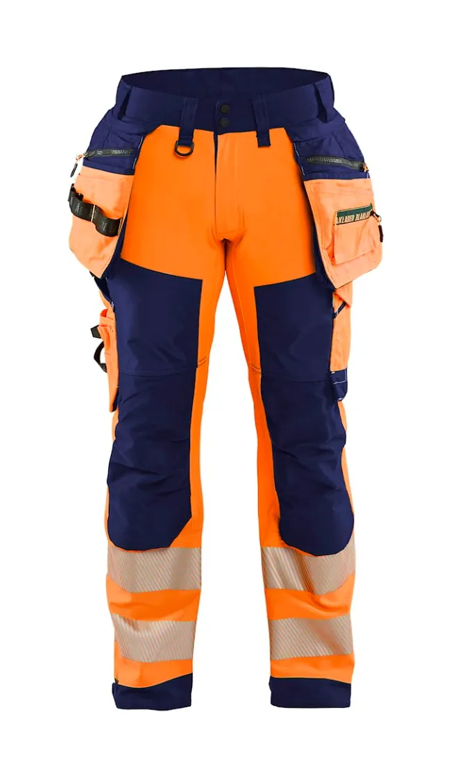 High Vis Orange/Marineblau