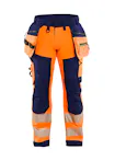 High Vis Oranje/Marineblauw