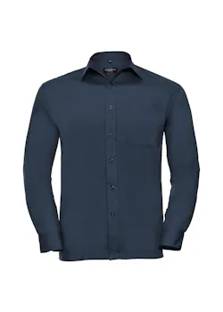 Russell Z934 Classic Polycotton Poplin Shirt Long Sleeve Regular Fit miniatuur