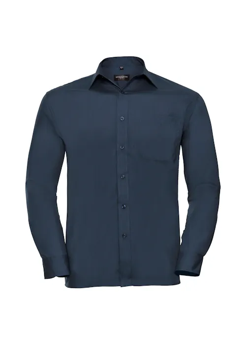 Russell Z934 Classic Polycotton Poplin Shirt Long Sleeve Regular Fit
