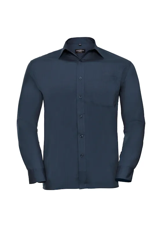 Russell Z934 Classic Polycotton Poplin Shirt Long Sleeve Regular Fit