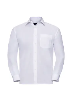 Russell Z934 Classic Polycotton Poplin Shirt Long Sleeve Regular Fit miniatuur