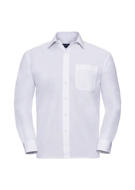 Russell Z934 Classic Polycotton Poplin Shirt Long Sleeve Regular Fit