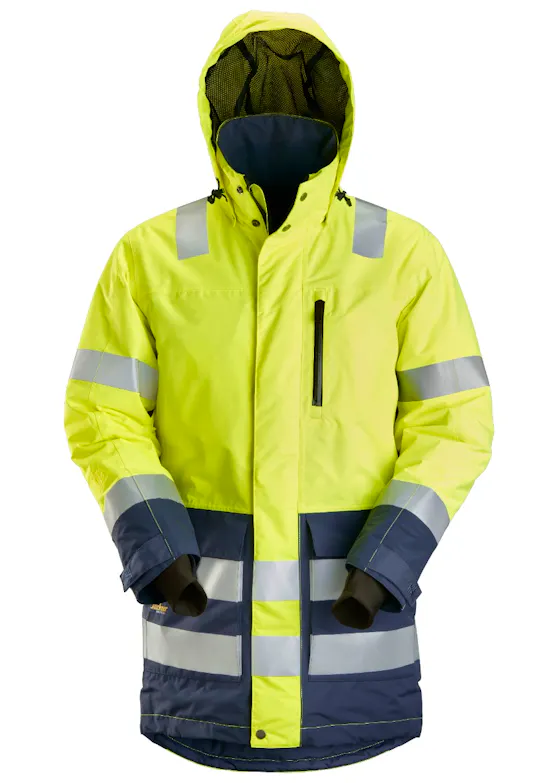 Snickers "AllroundWork High-Vis Waterproof Parka, KL 3" 1830
