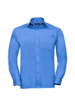 Russell Z934 Classic Polycotton Poplin Shirt Long Sleeve Regular Fit miniatuur