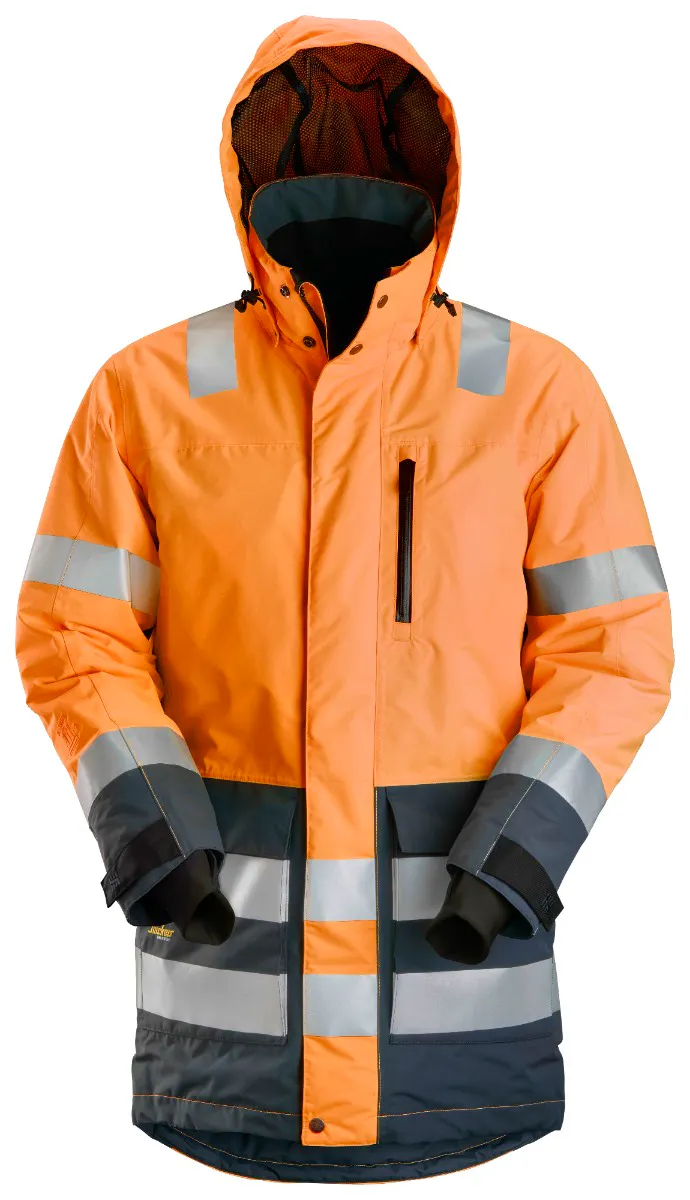 Hohe Sichtbarkeit Orange/Mittelgrau