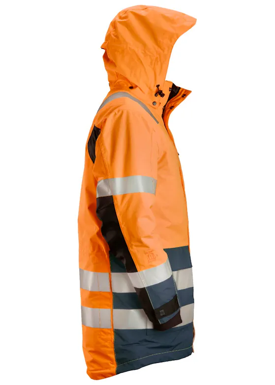 Snickers "AllroundWork High-Vis Waterproof Parka, KL 3" 1830