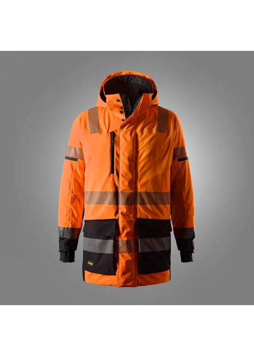 Snickers Workwear 1831 High-Vis Waterdichte Stretch Parka, Klasse 3