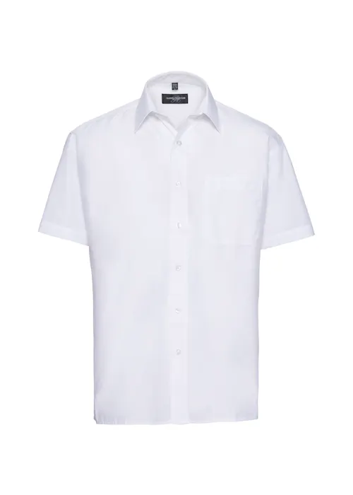 Russell Z935 Classic Polycotton Poplin Shirt Short Sleeve Regular Fit
