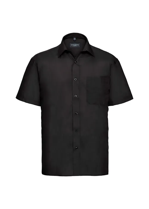 Russell Z935 Classic Polycotton Poplin Shirt Short Sleeve Regular Fit