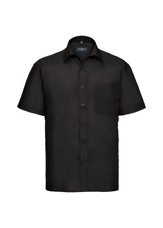 Russell Z935 Classic Polycotton Poplin Shirt Short Sleeve Regular Fit