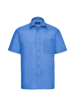 Russell Z935 Classic Polycotton Poplin Shirt Short Sleeve Regular Fit miniatuur