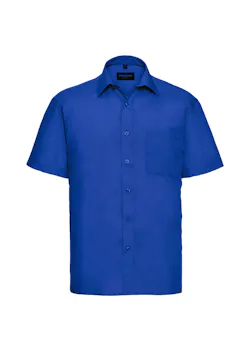 Russell Z935 Classic Polycotton Poplin Shirt Short Sleeve Regular Fit miniatuur