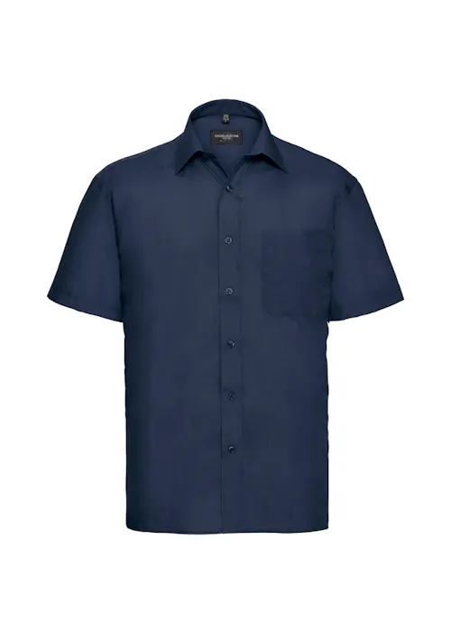 Russell Z935 Classic Polycotton Poplin Shirt Short Sleeve Regular Fit