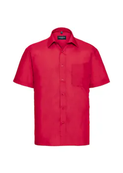 Russell Z935 Classic Polycotton Poplin Shirt Short Sleeve Regular Fit miniatuur