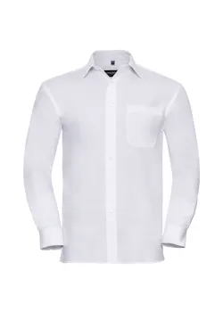 Russell Z936 Classic Pure Cotton Poplin Shirt Long Sleeve Regular Fit miniatuur