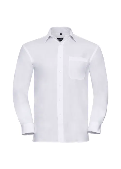 Russell Z936 Classic Pure Cotton Poplin Shirt Long Sleeve Regular Fit