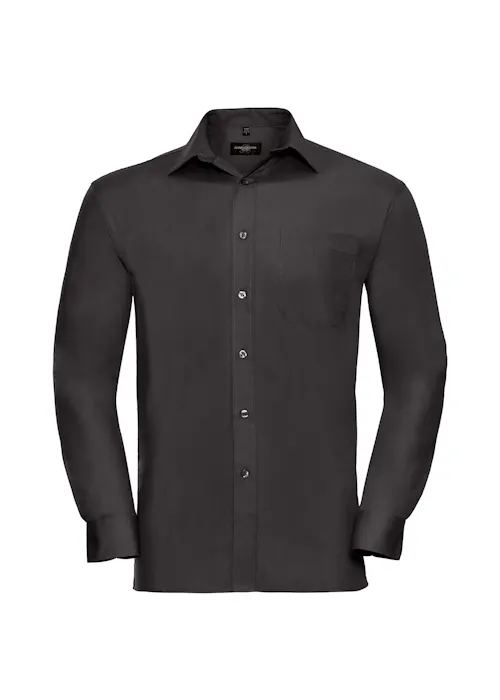 Russell Z936 Classic Pure Cotton Poplin Shirt Long Sleeve Regular Fit