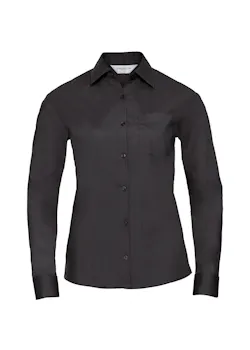 Russell Z934F Classic Polycotton Poplin Shirt Long Sleeve Regular Fit Dames
