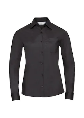 Russell Z934F Classic Polycotton Poplin Shirt Long Sleeve Regular Fit Dames