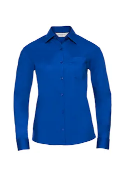 Russell Z934F Classic Polycotton Poplin Shirt Long Sleeve Regular Fit Dames miniatuur