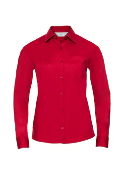 Russell Z934F Classic Polycotton Poplin Shirt Long Sleeve Regular Fit Dames miniatuur