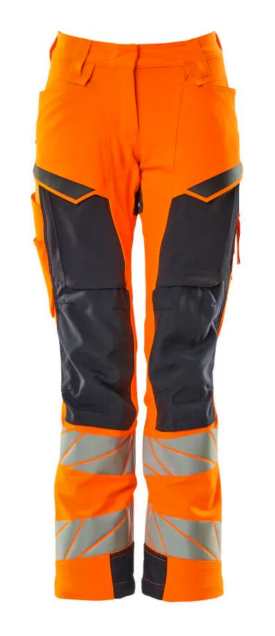 High Vis Orange/Marineblau