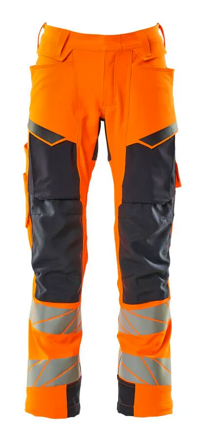 High Vis Orange/Marineblau