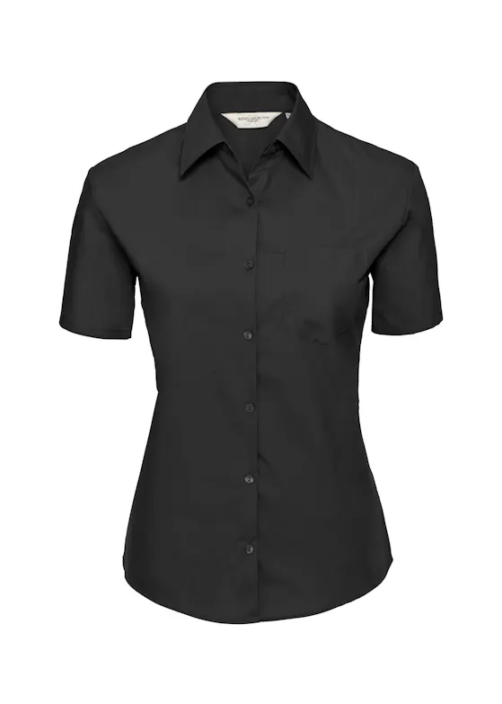 Russell Ladies' Short-Sleeve Classic Pure-Cotton Poplin Shirt