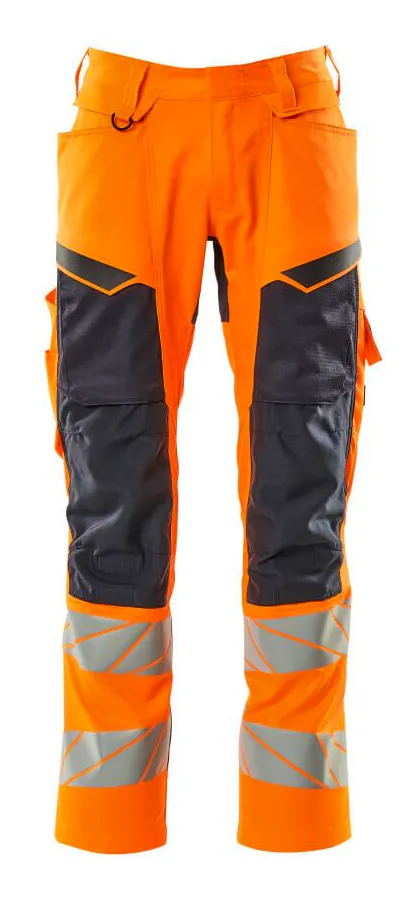 High Vis Orange/Marineblau
