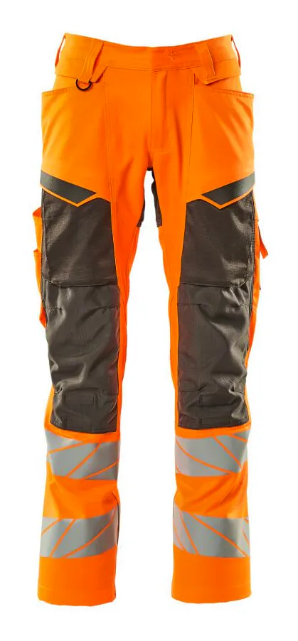 Hohe Sichtbarkeit Orange/Mittelgrau