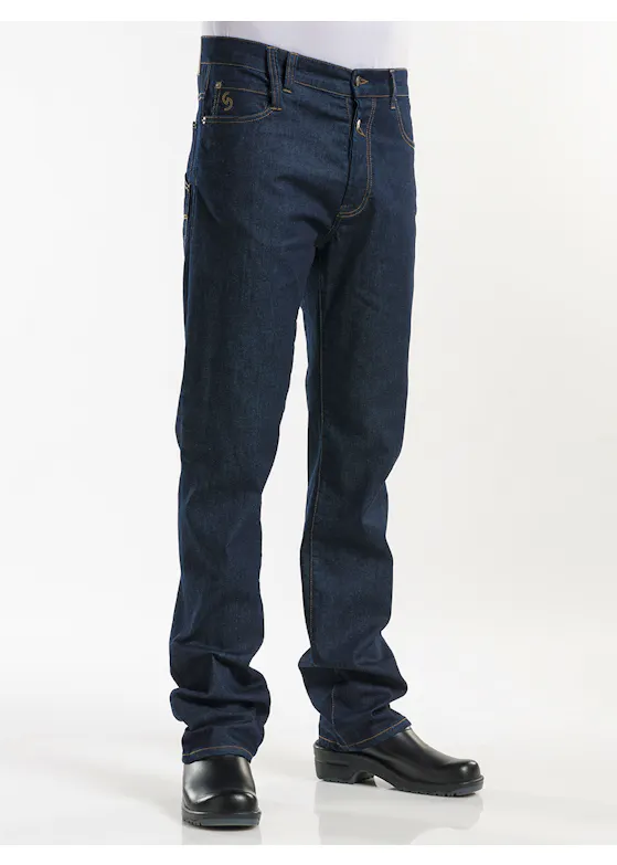 Chaud Devant Jeans Blue Denim Stretch Kokspantalon