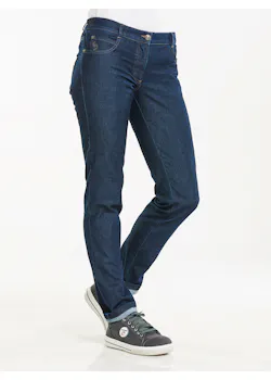 Chaud Devant Kochhose für Damen Skinny-Stretch Blue Denim