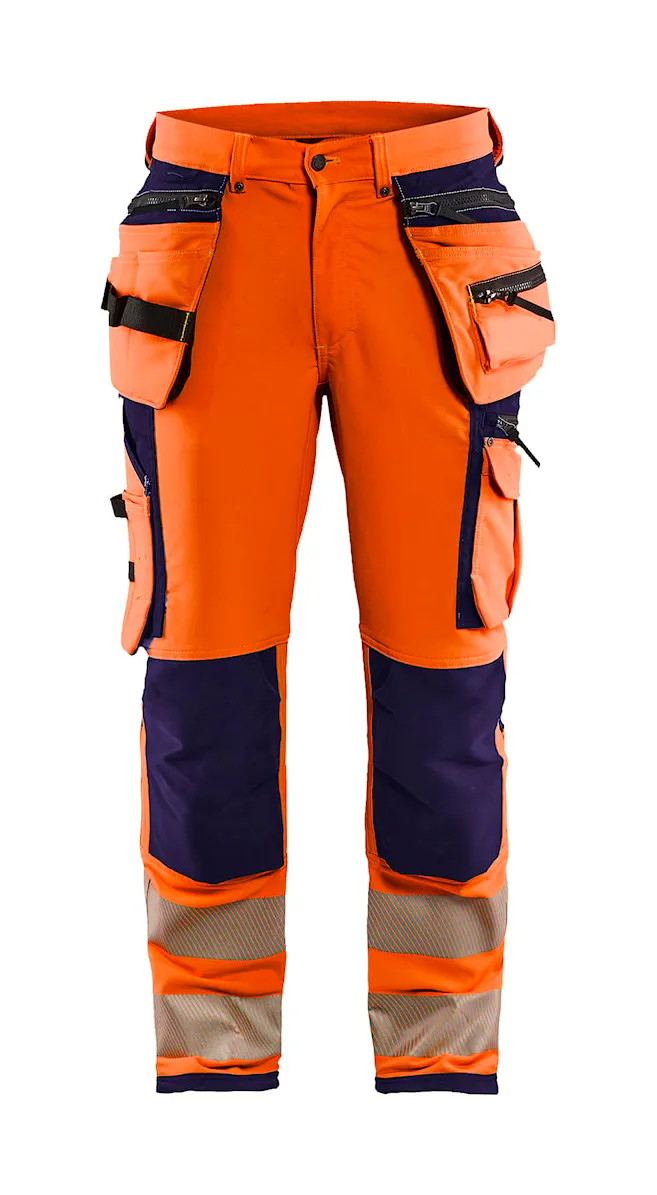 High Vis Orange/Marineblau