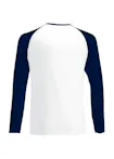 Wit/marineblauw