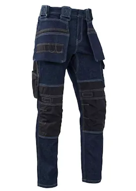 Brams Paris Pelle Men's Worker Straight Cotton Denim Pants