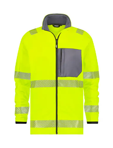 Cementgrijs/fluo geel