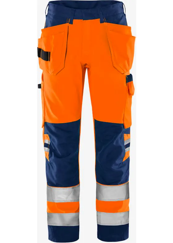 Fristads High-Vis-Arbeitshose, grün, Klasse 2, 2641 GPLU