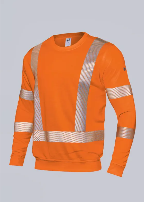 BP® 2134 Sweatshirt – hohe Sichtbarkeit, reflektierend, Slim-Fit
