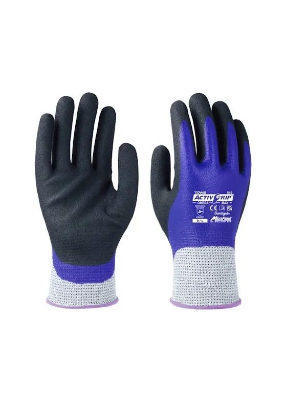 Towa ActivGrip Omega Max 542 Nitril Gecoate Werkhandschoen