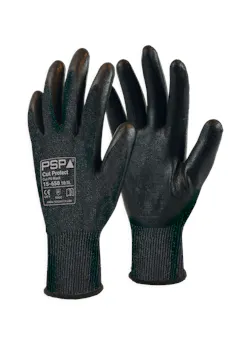 PSP 15-650 Cut Protect Cut C PU Black Werkhandschoen