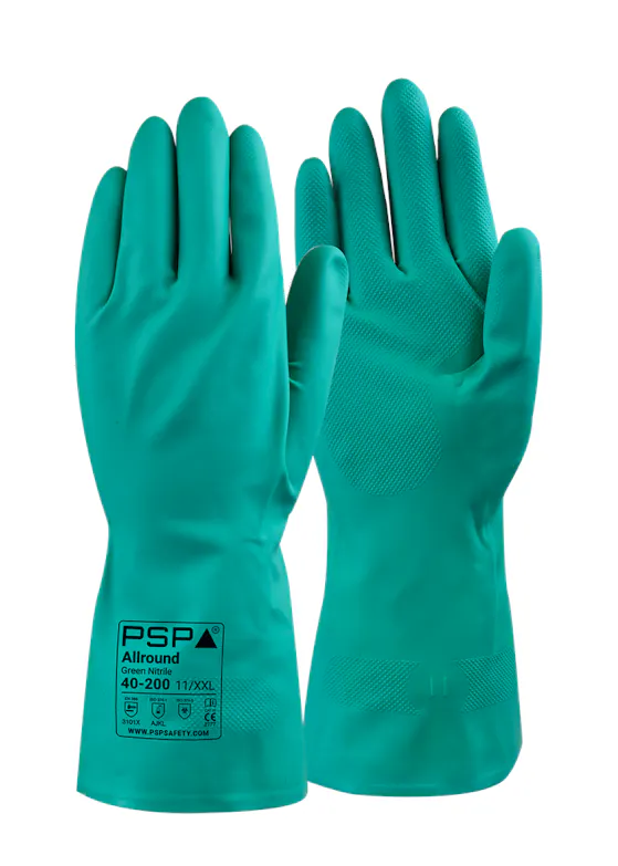 PSP 40-200 grüner Nitrilhandschuh