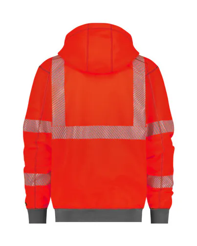 Zementgrau/Fluorrot