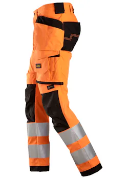 Snickers Allround, High-Vis Stretch Werkbroek met Holsterzakken KL2 6243 miniatuur