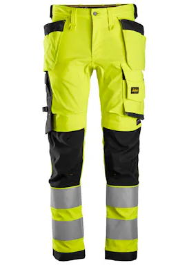 Snickers Allround, High-Vis Stretch Werkbroek met Holsterzakken KL2 6243