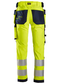 Snickers Allround, High-Vis Stretch Werkbroek met Holsterzakken KL2 6243 miniatuur