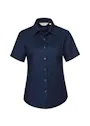 Russell Z933F Oxford Shirt Short Sleeve Tailored Regular Fit Dames miniatuur
