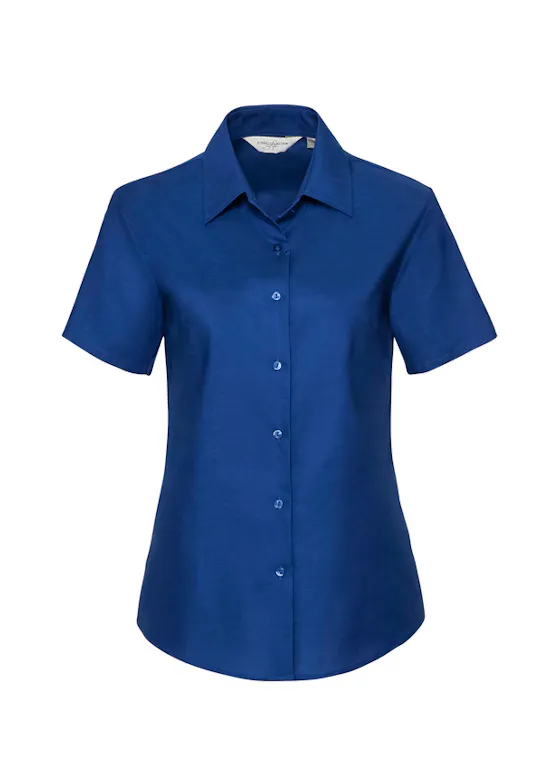 Russell Z933F Oxford Shirt Short Sleeve Tailored Regular Fit Dames