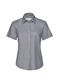 Russell Z933F Oxford Shirt Short Sleeve Tailored Regular Fit Dames miniatuur